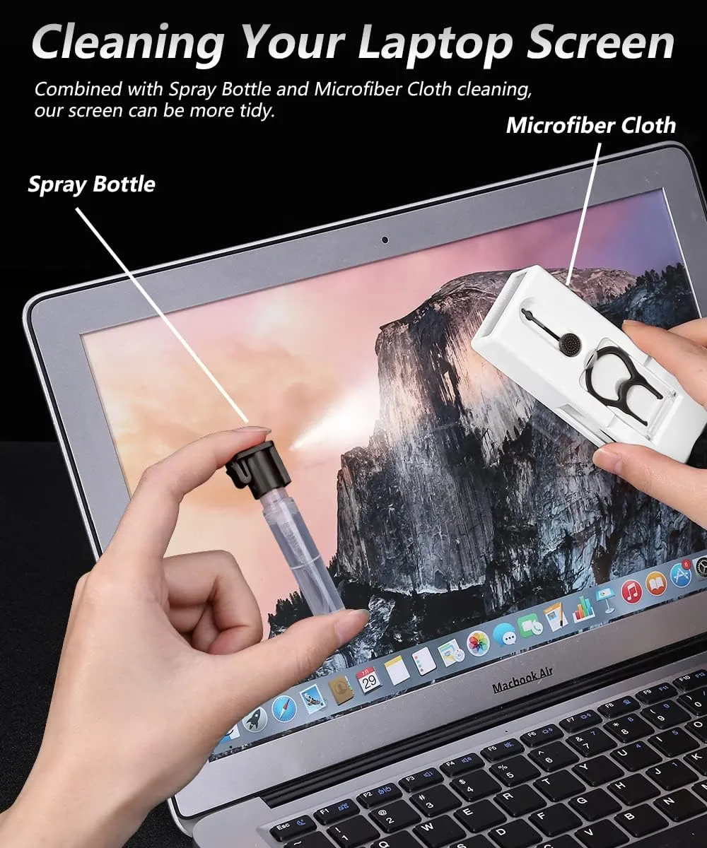11Pcs Keyboard, Earbuds, Camera Lens, and Laptop Cleaning Brush Kit