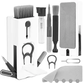 11Pcs Keyboard, Earbuds, Camera Lens, and Laptop Cleaning Brush Kit