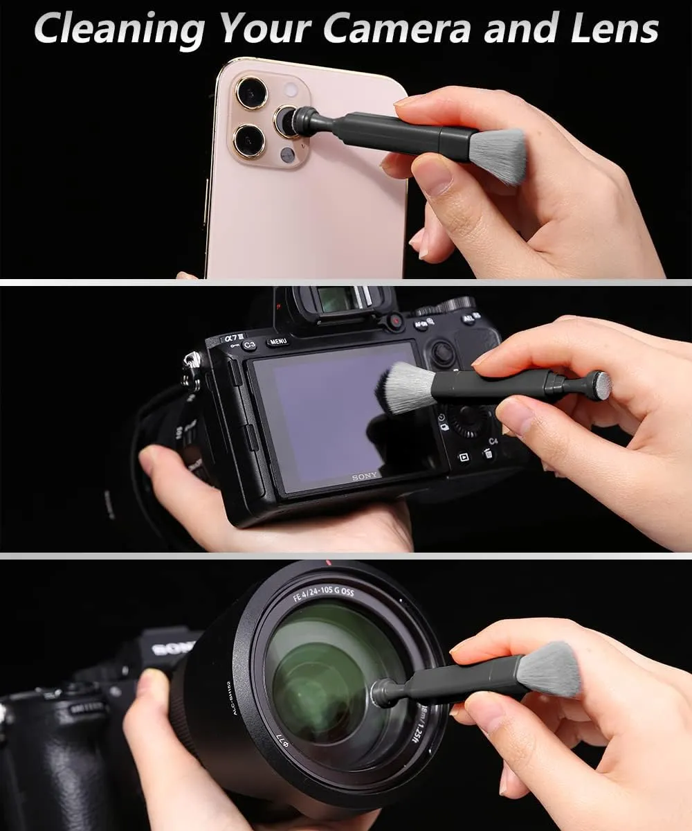 11Pcs Keyboard, Earbuds, Camera Lens, and Laptop Cleaning Brush Kit