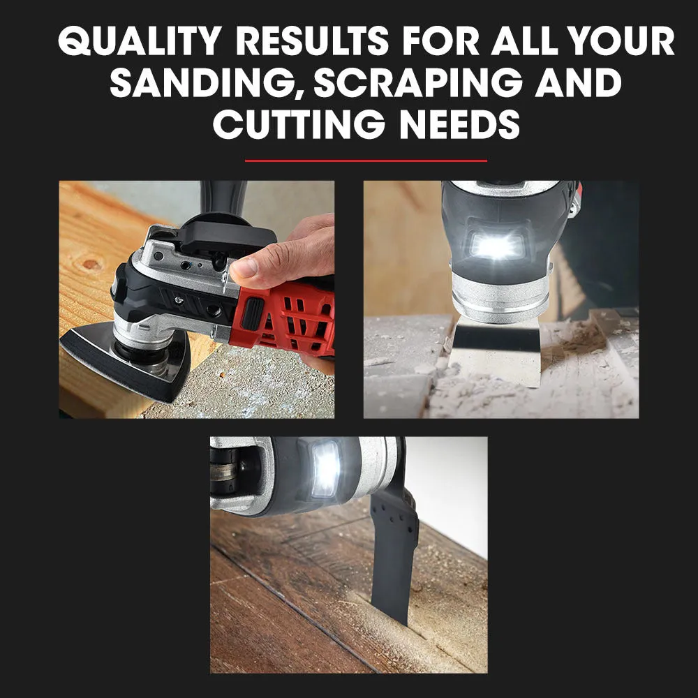 20V Cordless Oscillating Multi-Tool, 6-Speed LEDs - Baumr-AG