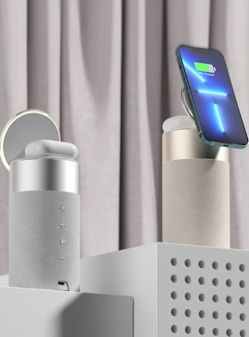 3 In 1 Multi-Function Wireless Charger and Speaker