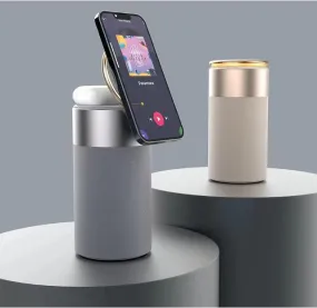 3 In 1 Multi-Function Wireless Charger and Speaker