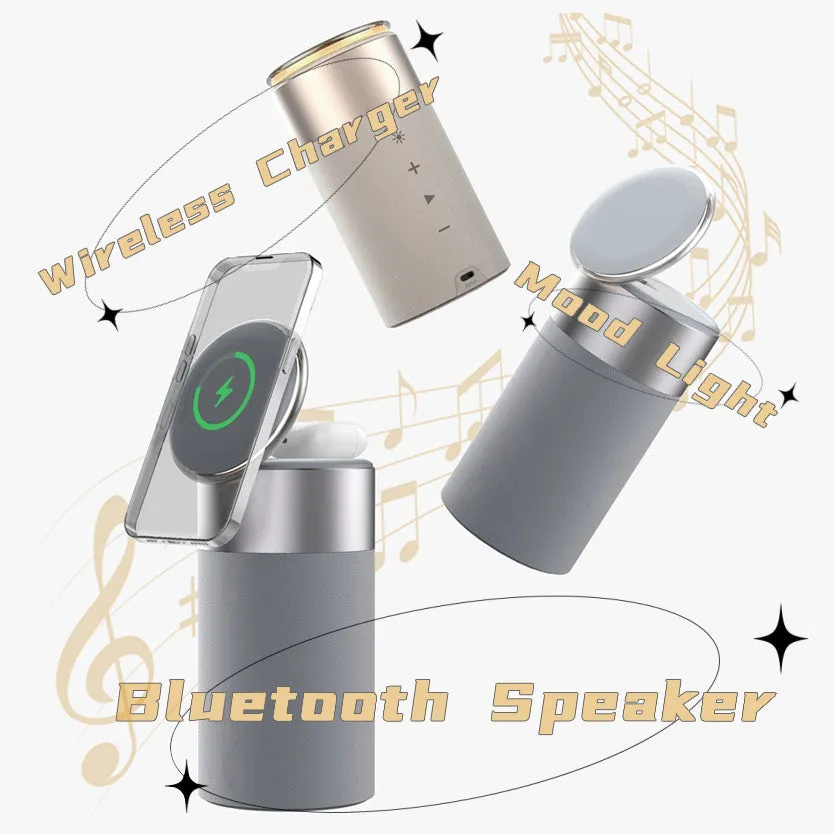 3 In 1 Multi-Function Wireless Charger and Speaker