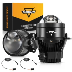 3 Inch 90W Bi-LED Projector Lens Fog Light 6000K Hyperboloid Lens Fog Light With Matrix Auxiliary Beam For Toyota/Honda | 2 PCS/Set