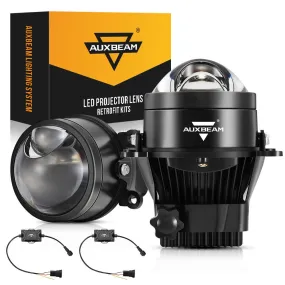 3 Inch 90W Bi-LED Projector Lens Fog Light 6000K Hyperboloid Lens Fog Light With Matrix Auxiliary Beam For Toyota/Honda | 2 PCS/Set