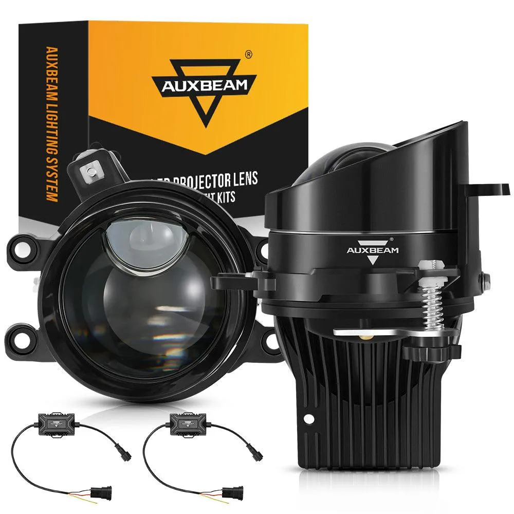 3 Inch 90W Bi-LED Projector Lens Fog Light 6000K Hyperboloid Lens Fog Light With Matrix Auxiliary Beam For Toyota/Honda | 2 PCS/Set