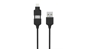 3 Pack: SCOSCHE StrikeLine Pro Charge & Sync Apple MFi Certified Cable for Lightning & micro USB Devices