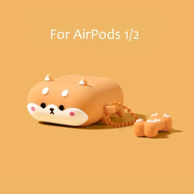 3D Shiba Inu Airpod Case