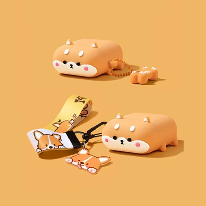 3D Shiba Inu Airpod Case