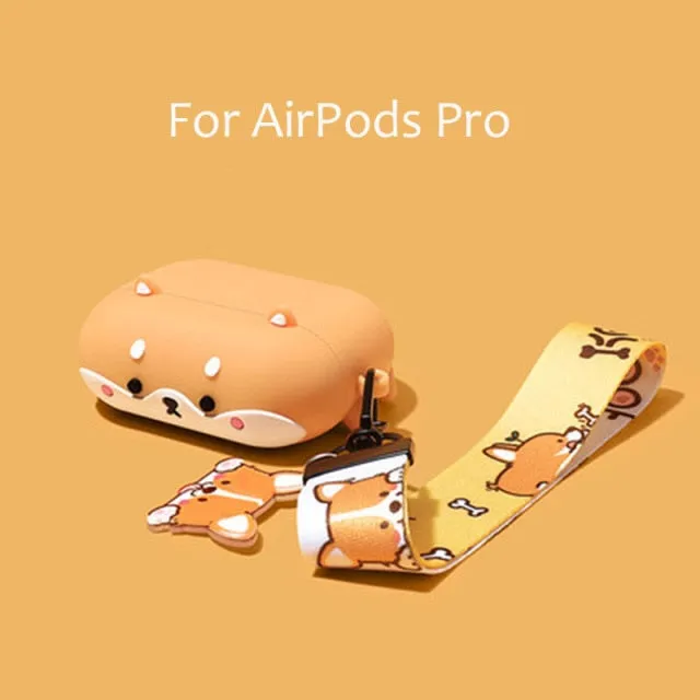 3D Shiba Inu Airpod Case