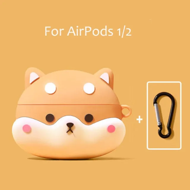3D Shiba Inu Airpod Case