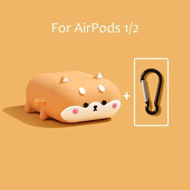 3D Shiba Inu Airpod Case