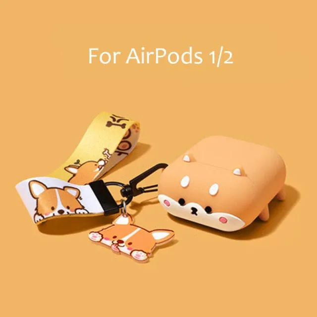 3D Shiba Inu Airpod Case