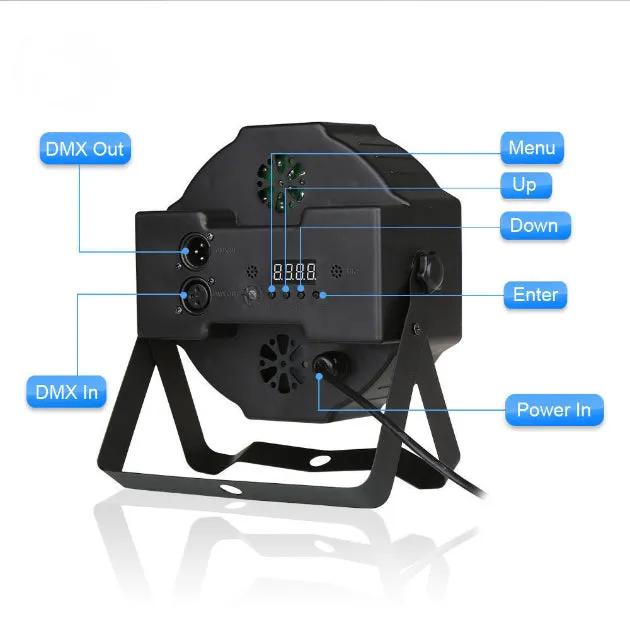 4 X 36LEDs Professional DMX-512 RGB LED Strobe Stage PAR Light 5 in 1