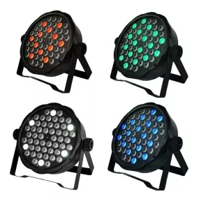 4 X 54 LEDs Professional DMX-512 RGB LED Strobe Stage PAR Lights 9 in 1