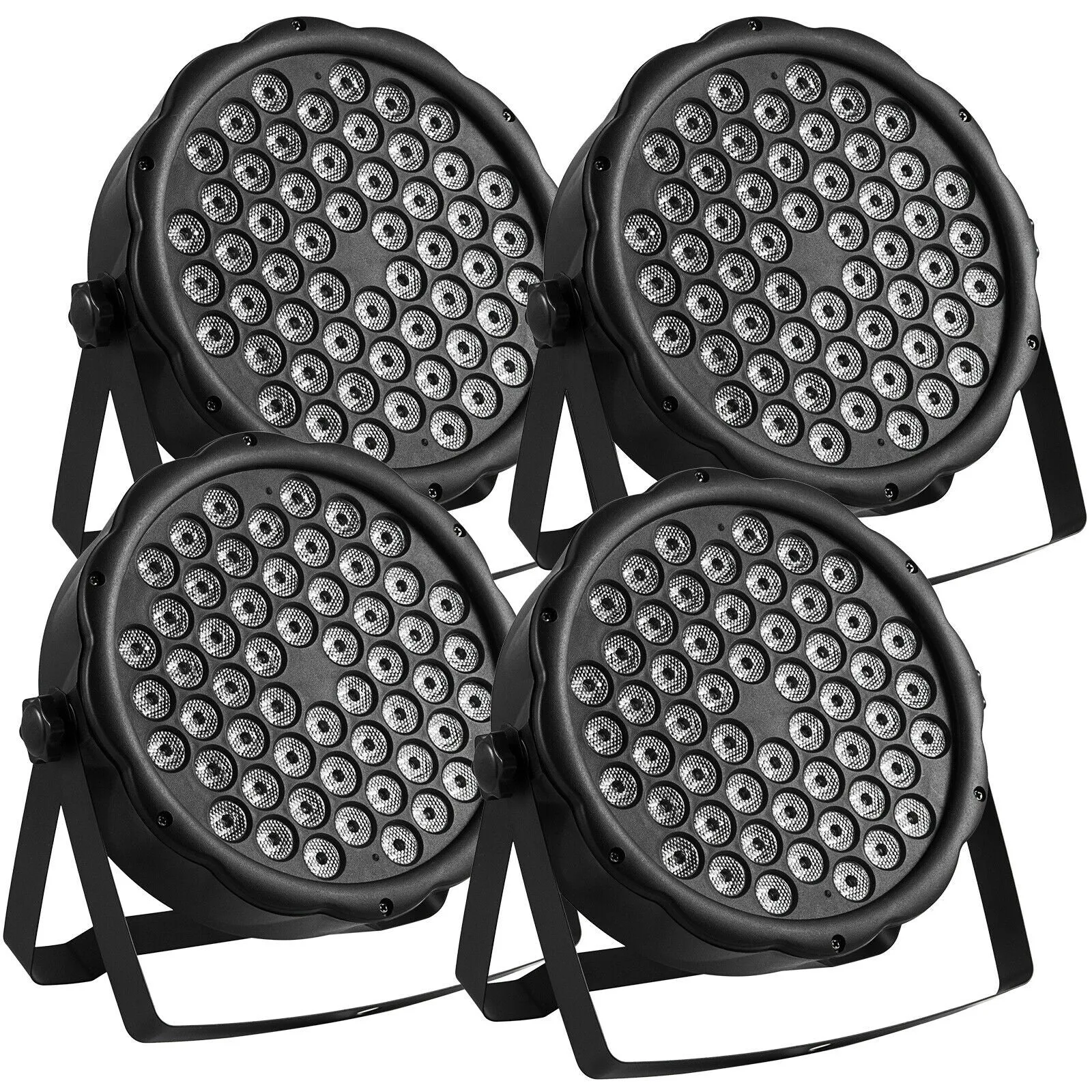 4 X 54 LEDs Professional DMX-512 RGB LED Strobe Stage PAR Lights 9 in 1