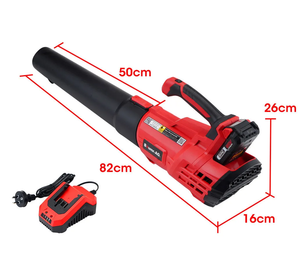 5-Speed 20V Cordless Leaf Blower, Lightweight, Lithium-Ion - Baumr-AG