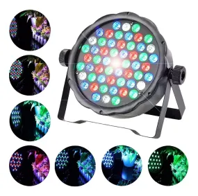 54 LEDs Professional DMX-512 RGB LED Strobe Stage PAR Light