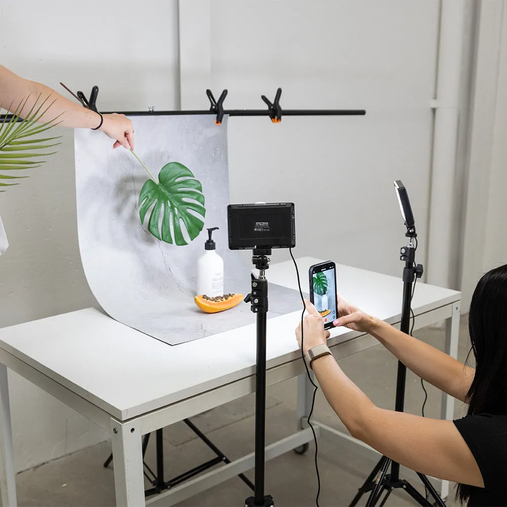 5.5" LED Photography Video Youtube Zoom Lighting Kit with Floor Stands - Crystal Air - Bundle