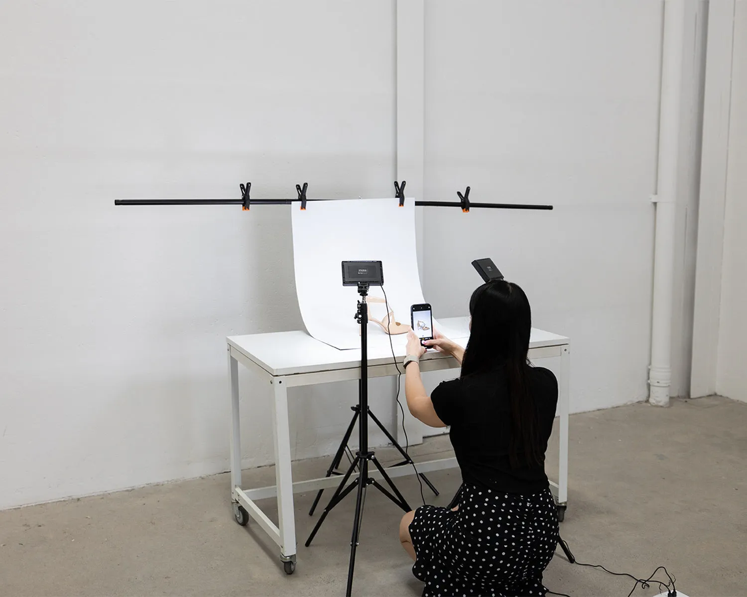 5.5" LED Photography Video Youtube Zoom Lighting Kit with Floor Stands - Crystal Air - Bundle