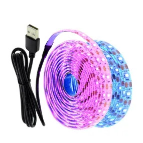 5V USB LED Strip 2835 Light Flexible 1M 2M 3M White Warm White Ice lue Purple Pink RGB for TV Background Fairy Night Tape