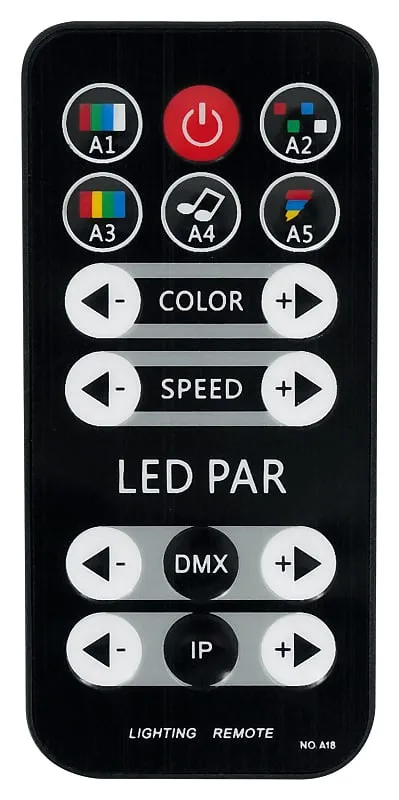 6) Rockville RockPAR TRI LED RGB Compact Par Can DJ DMX Wash Lights Remote Black (6) ROCKPAR TRI BLACK