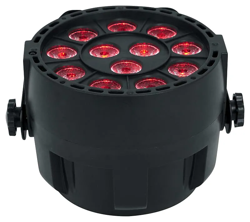 6) Rockville RockPAR TRI LED RGB Compact Par Can DJ DMX Wash Lights Remote Black (6) ROCKPAR TRI BLACK
