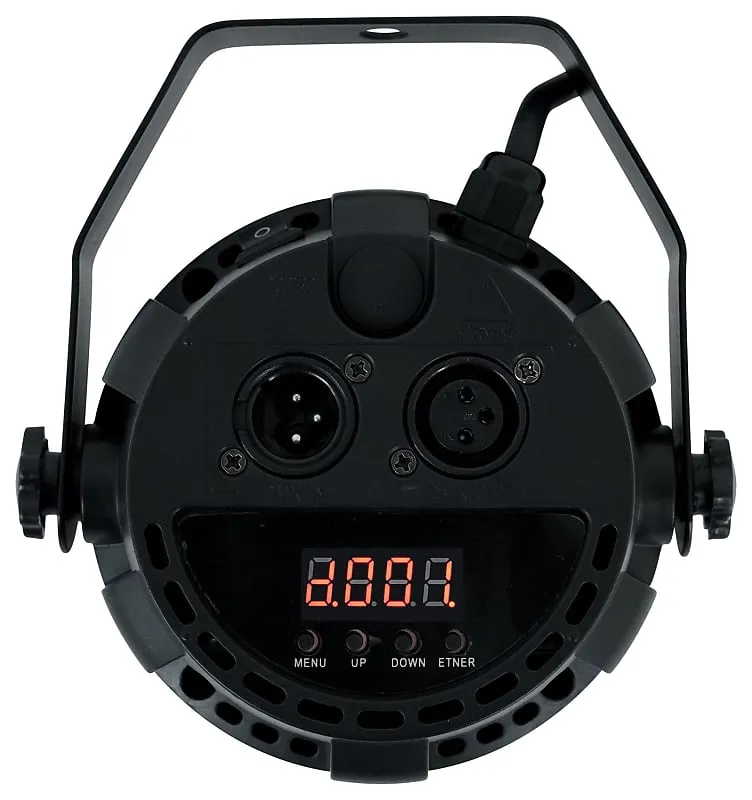 6) Rockville RockPAR TRI LED RGB Compact Par Can DJ DMX Wash Lights Remote Black (6) ROCKPAR TRI BLACK