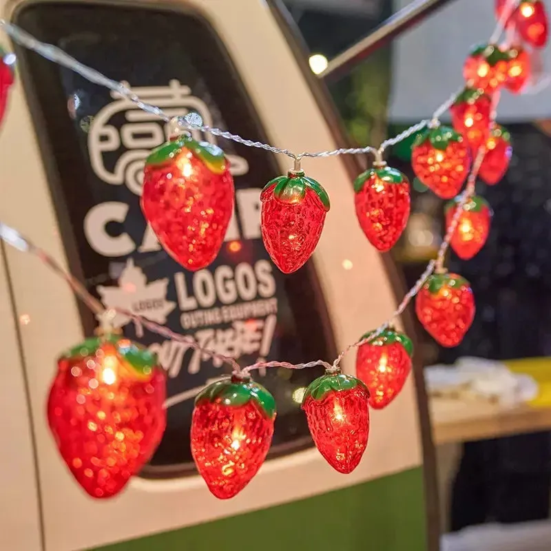 6.5FT 0LEDS Strawberry String Lights