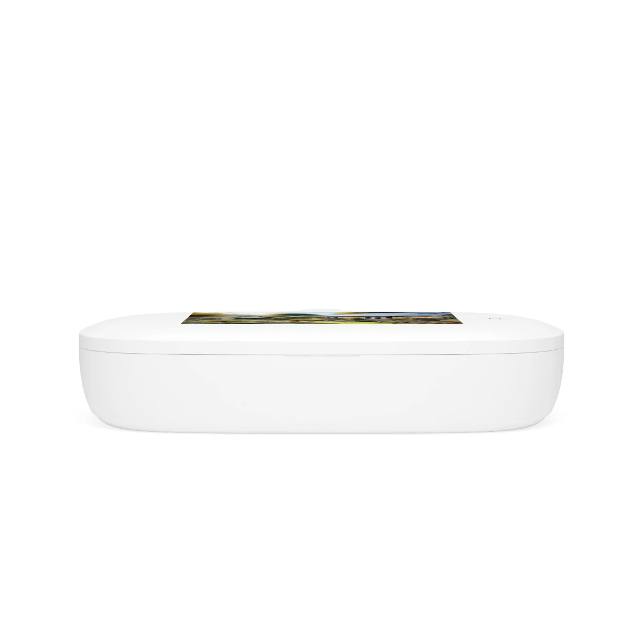 A wooden hut and a cute  garden in the rural UV Phone Sanitizer and Wireless Charging Pad