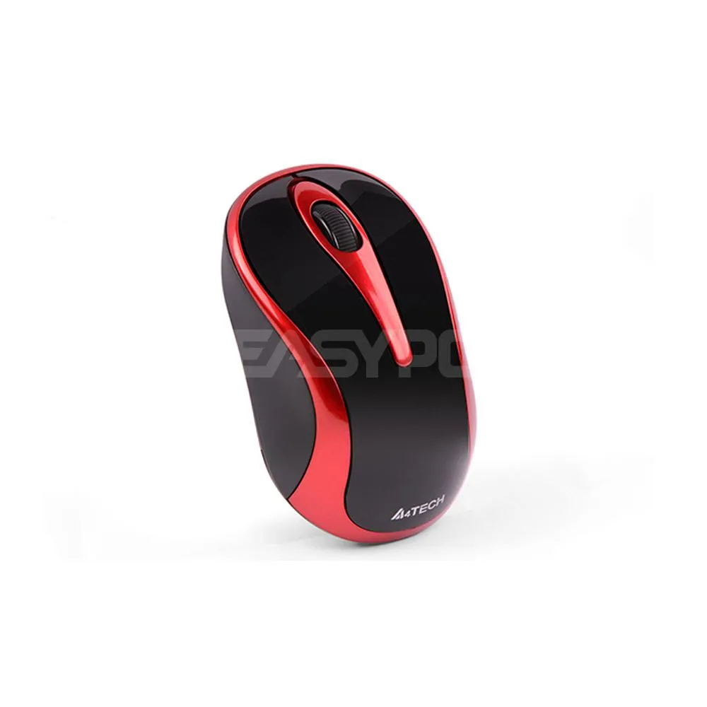 A4Tech G3280N, 1200 DPI, Power Saving, Silen Clicks, 16-in-One gestures, Auto Power Saving, Wireless Optical Mouse Red