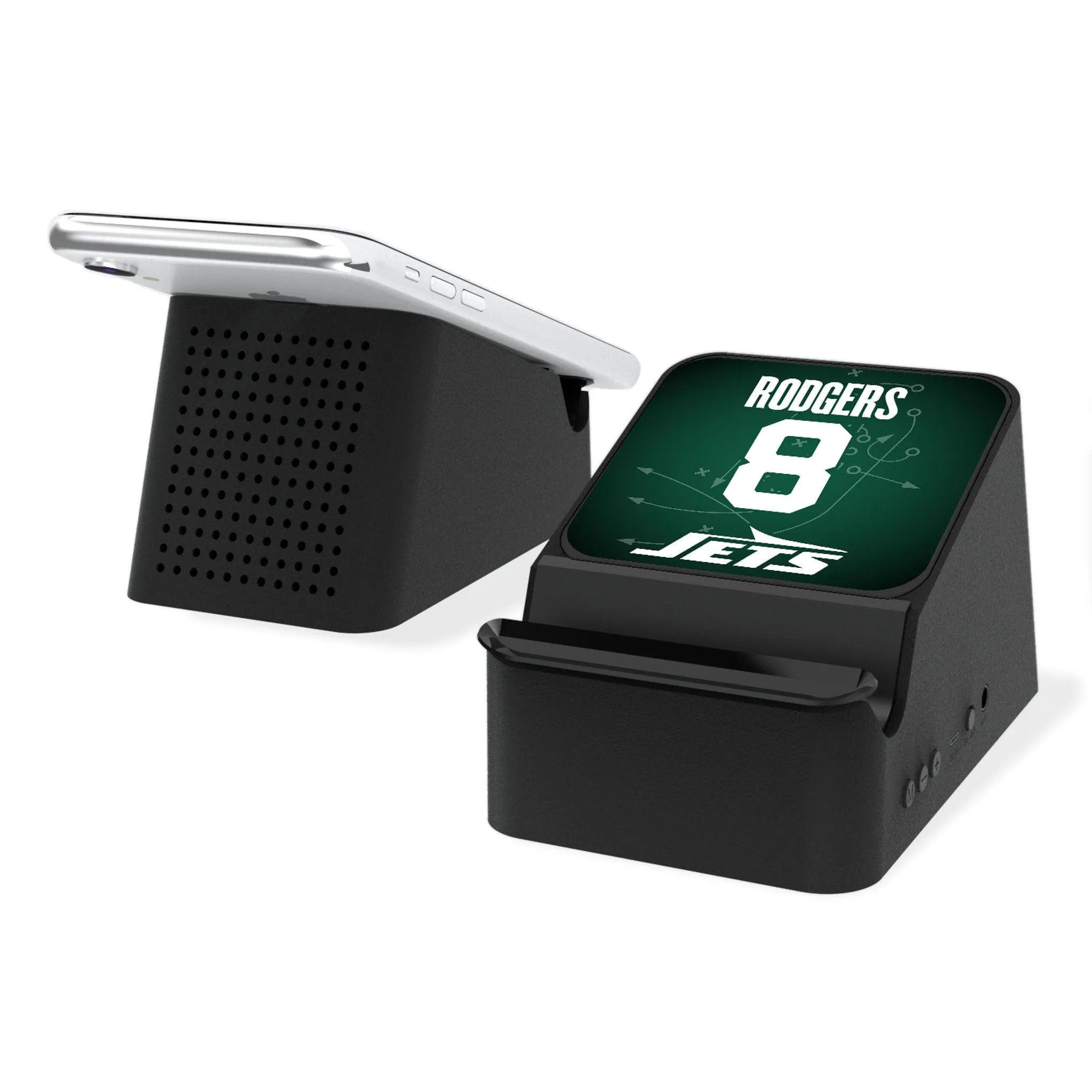 Aaron Rodgers New York Jets 8 Ready Wireless Charging Station and Bluetooth Speaker