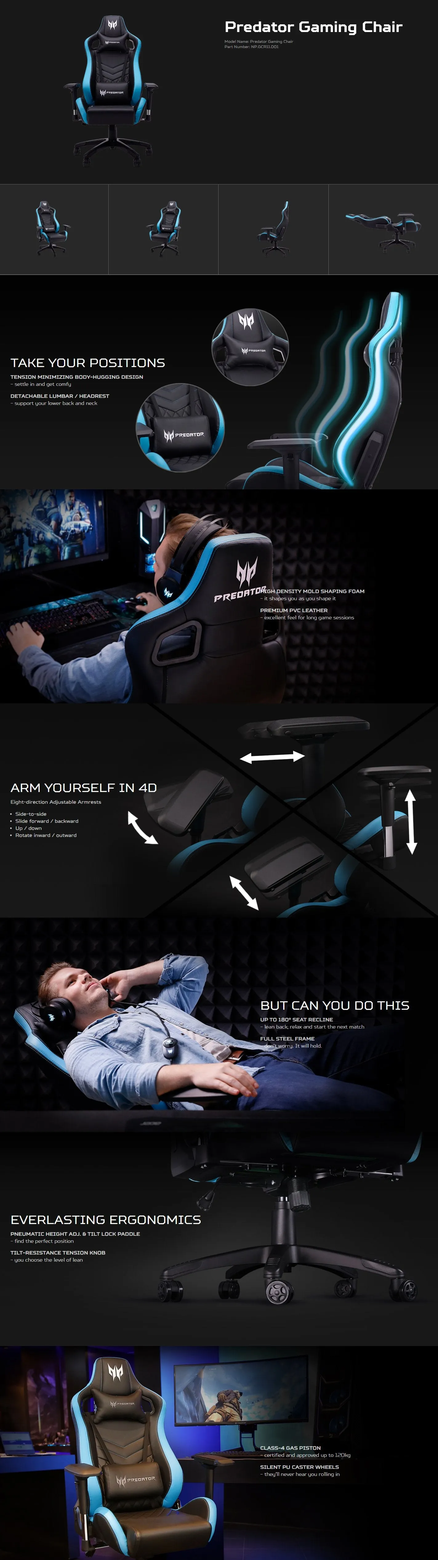 Acer Predator League Gaming Chair 2020