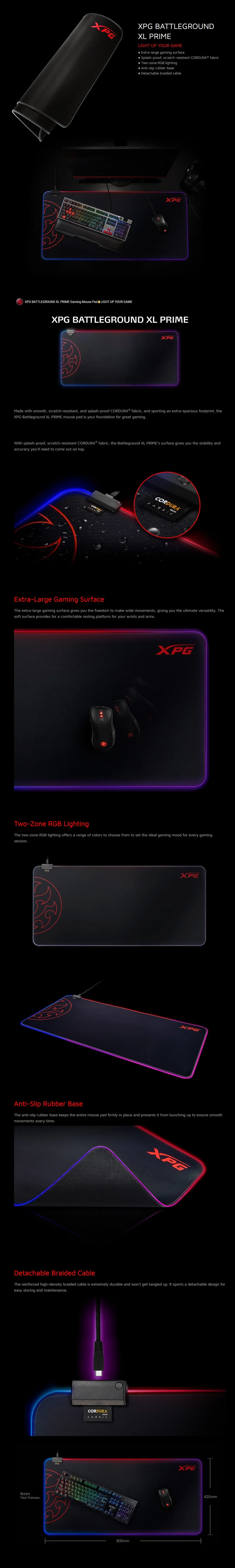 Adata XPG Battleground XL Prime Mousepad ADBa356 1ION