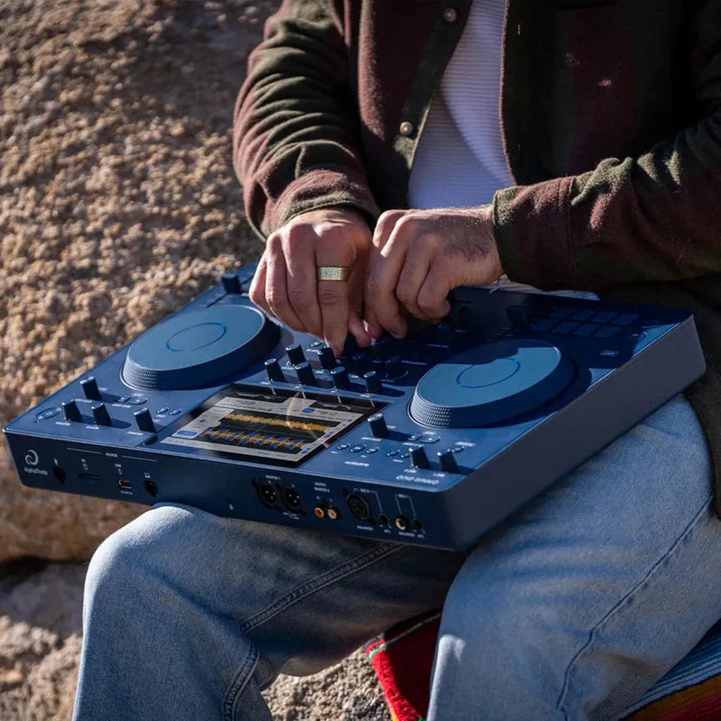 AlphaTheta Omnis Duo 2-deck Portable Battery-Powered All-in-One DJ System with Bluetooth