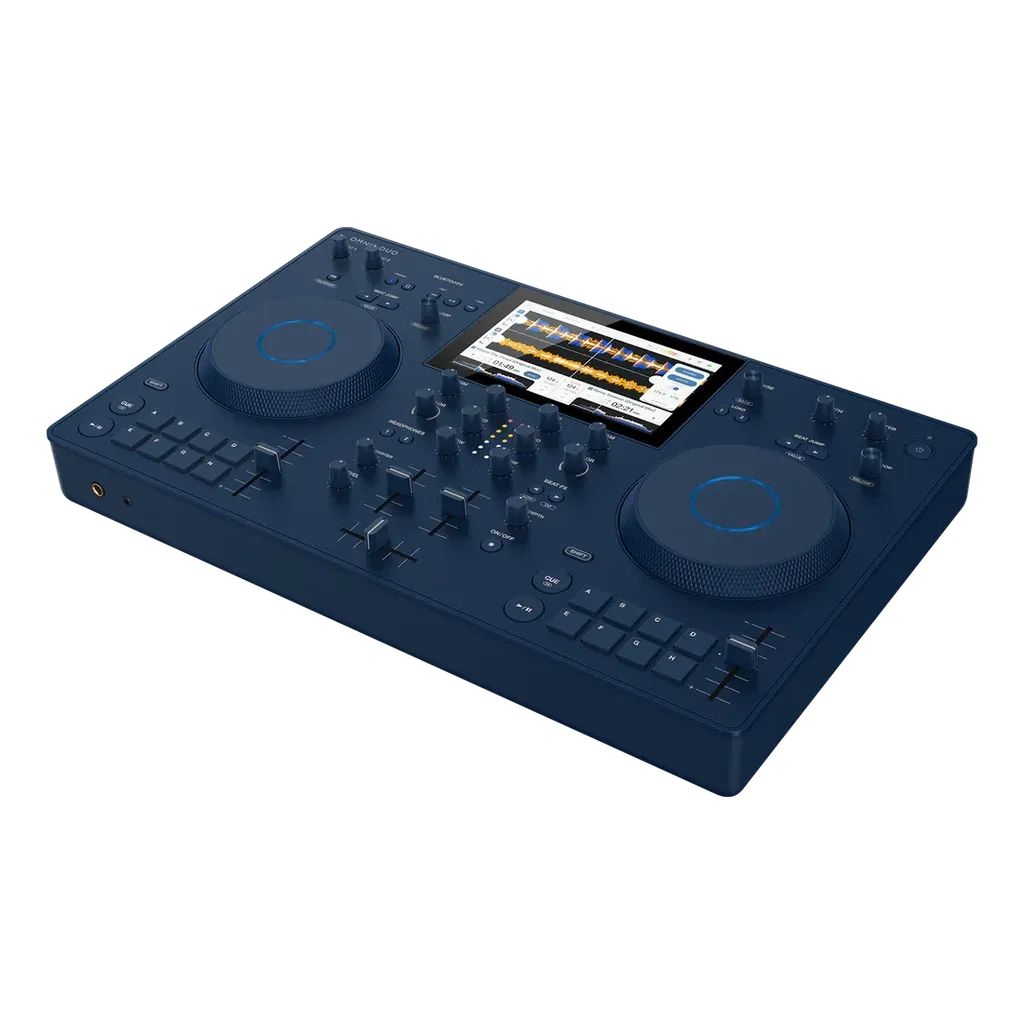 AlphaTheta Omnis Duo 2-deck Portable Battery-Powered All-in-One DJ System with Bluetooth