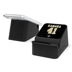 Alvin Kamara New Orleans Saints 41 Ready Wireless Charging Station and Bluetooth Speaker