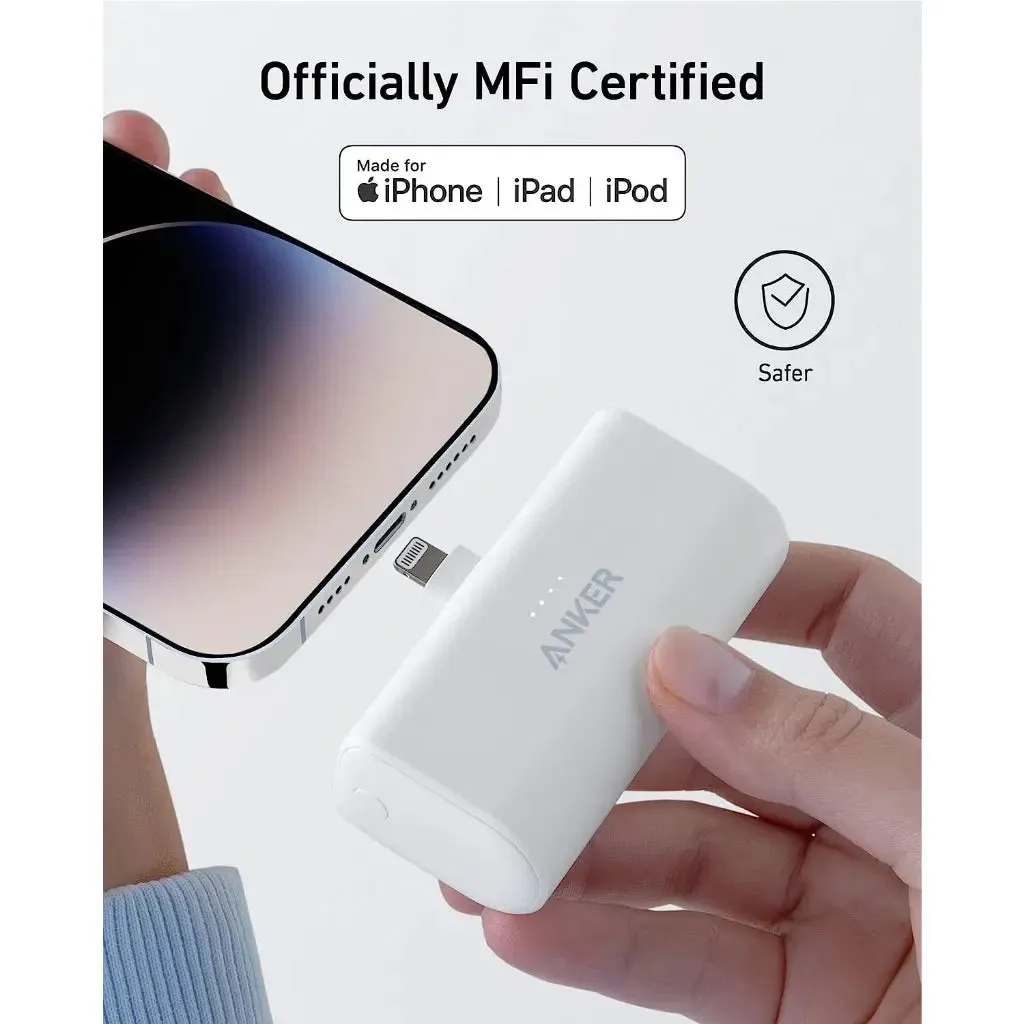 Anker Power Bank 621 Powercore 5000mAh 12W Lightning MFI Connector Portable Charger A1645