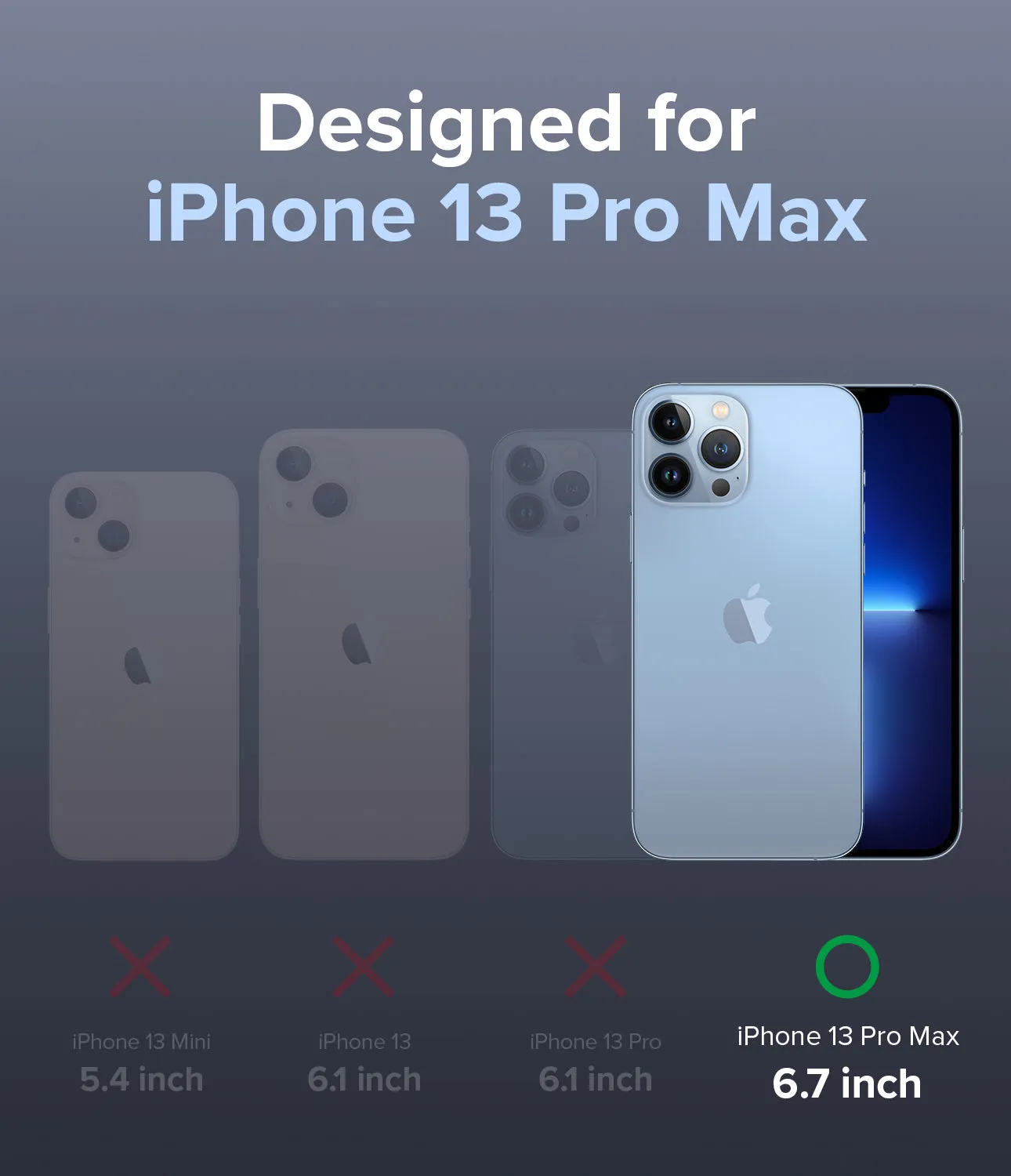 Apple iPhone 13 Pro Max Case Cover| Air-S Series | Lavender Grey