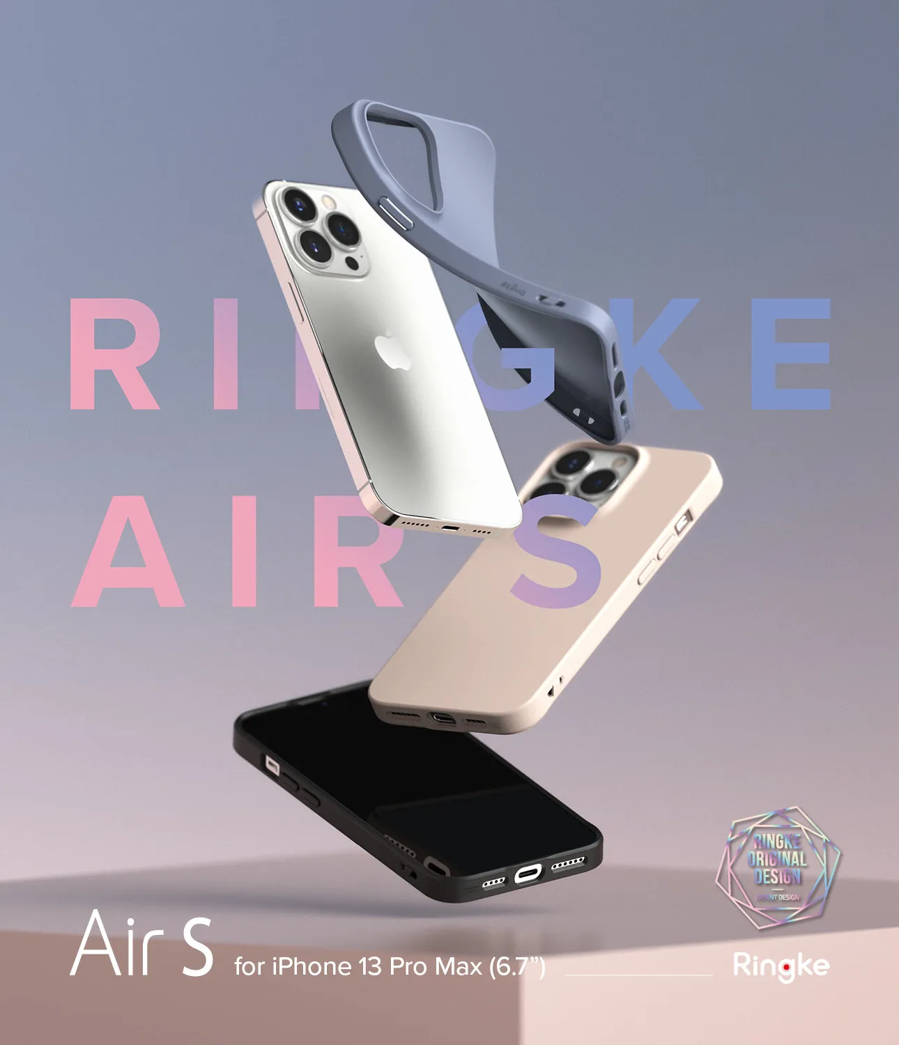 Apple iPhone 13 Pro Max Case Cover| Air-S Series | Pink Sand