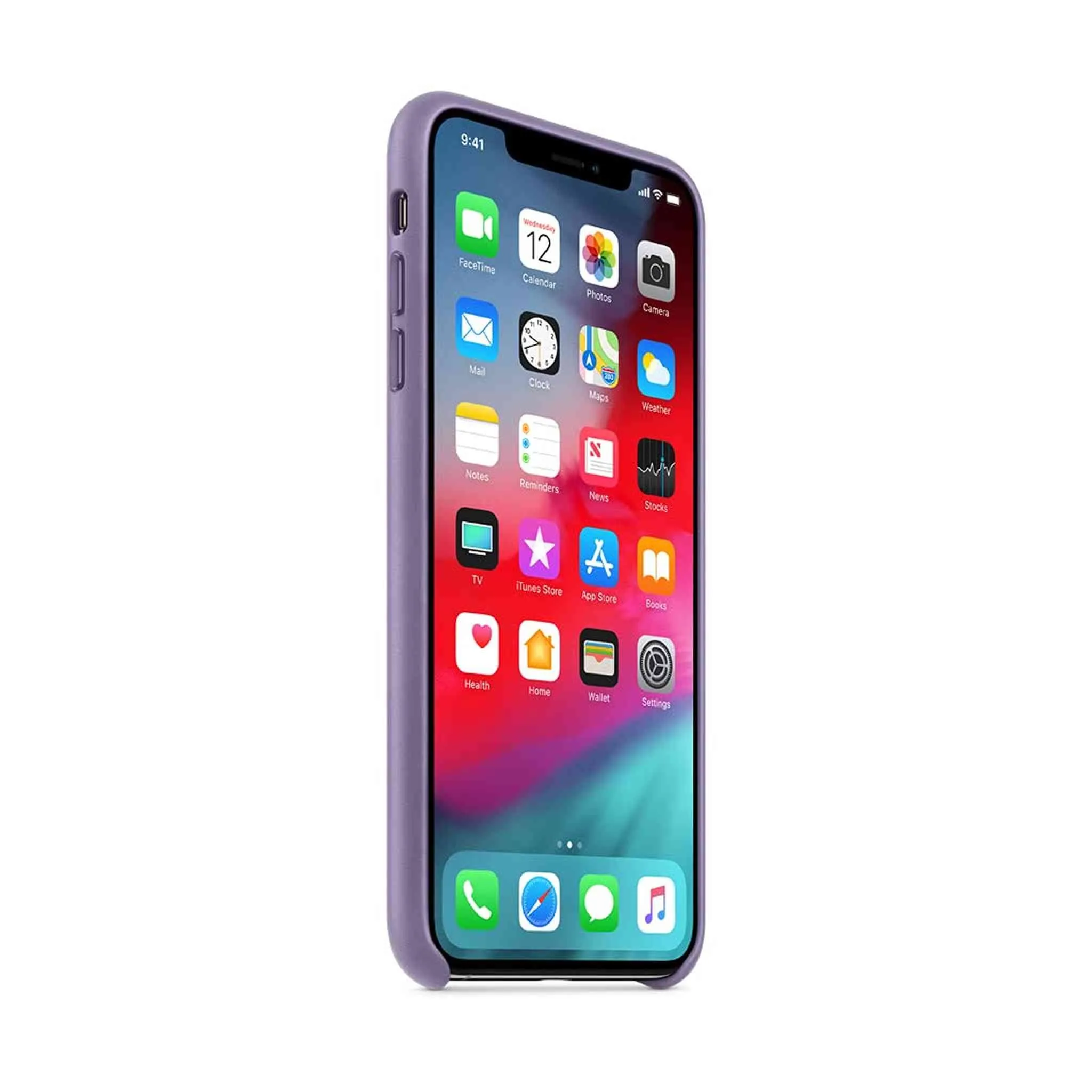 Apple iPhone Xs Max Leather Case - Lilac