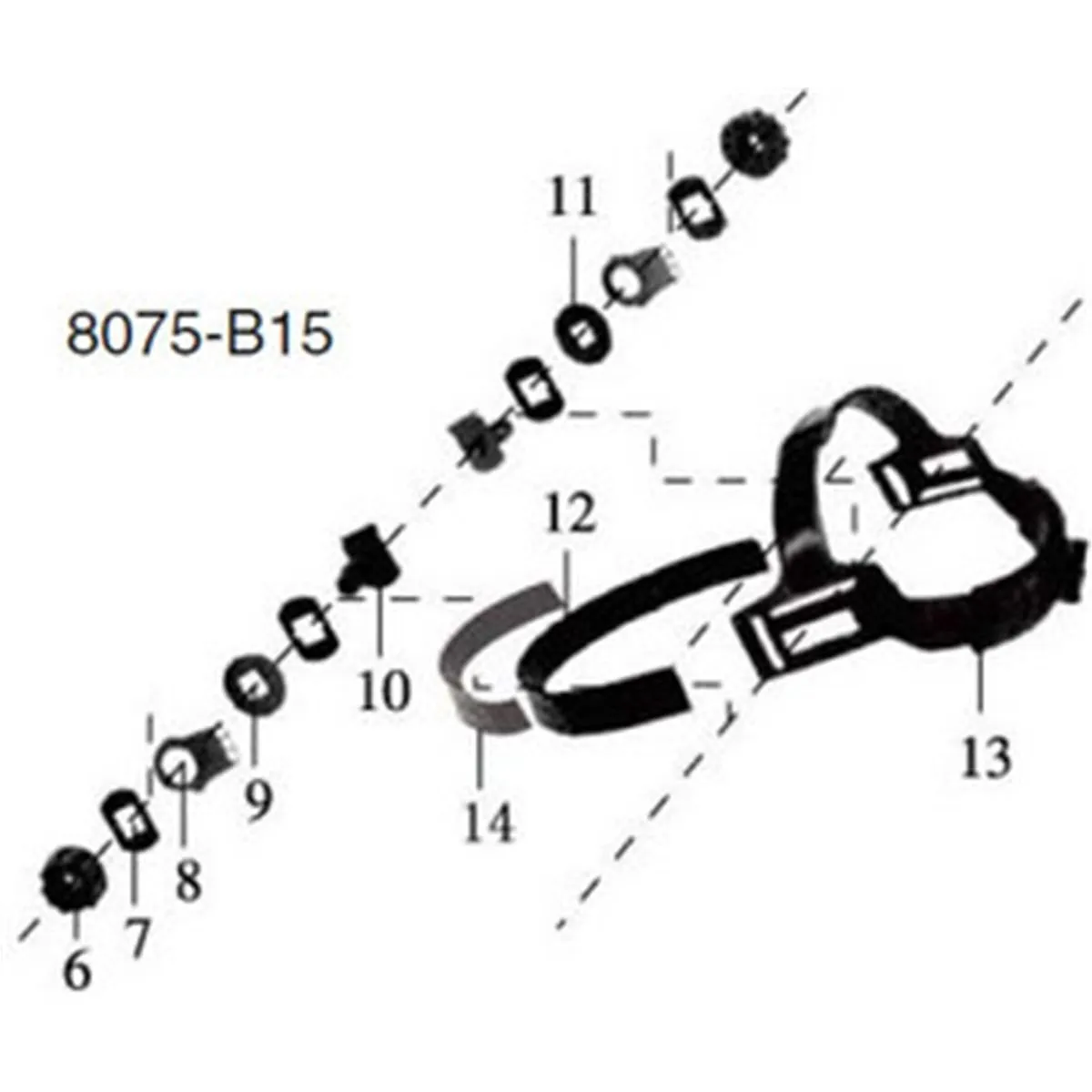 Astro Pneumatic 8075-B15 8075 Head Gear Assmbly