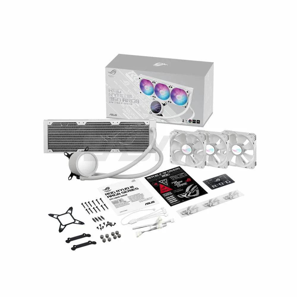 Asus ROG RYUO III 360 ARGB Liquid Cooler White