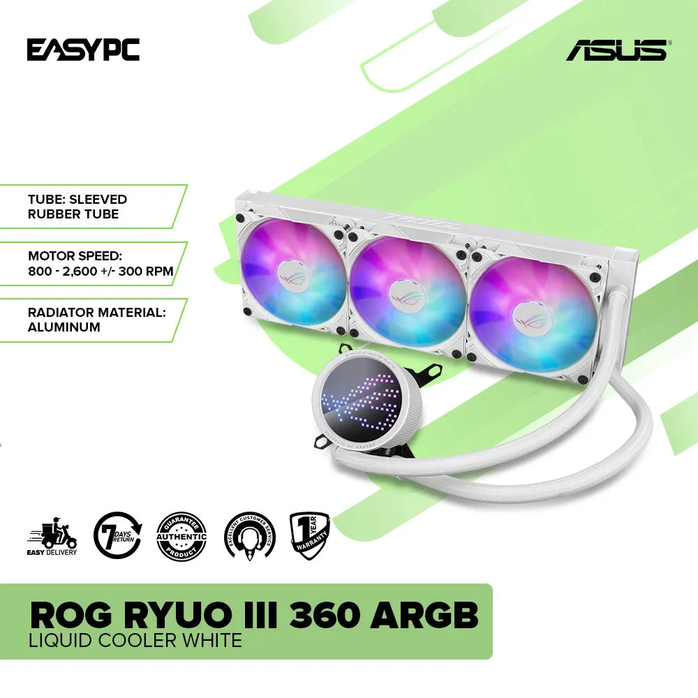 Asus ROG RYUO III 360 ARGB Liquid Cooler White
