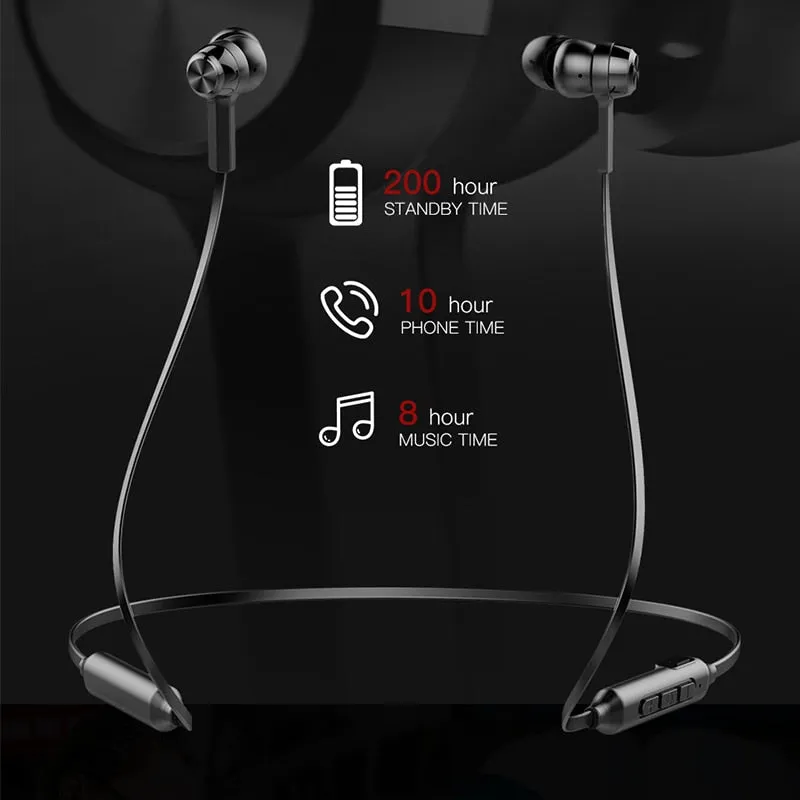 Baseus S06 Bluetooth Earphone Wireless Magnetic Neckband Earbuds Handsfree Sport Stereo Earpieces For Samsung Xiaomi With MIC