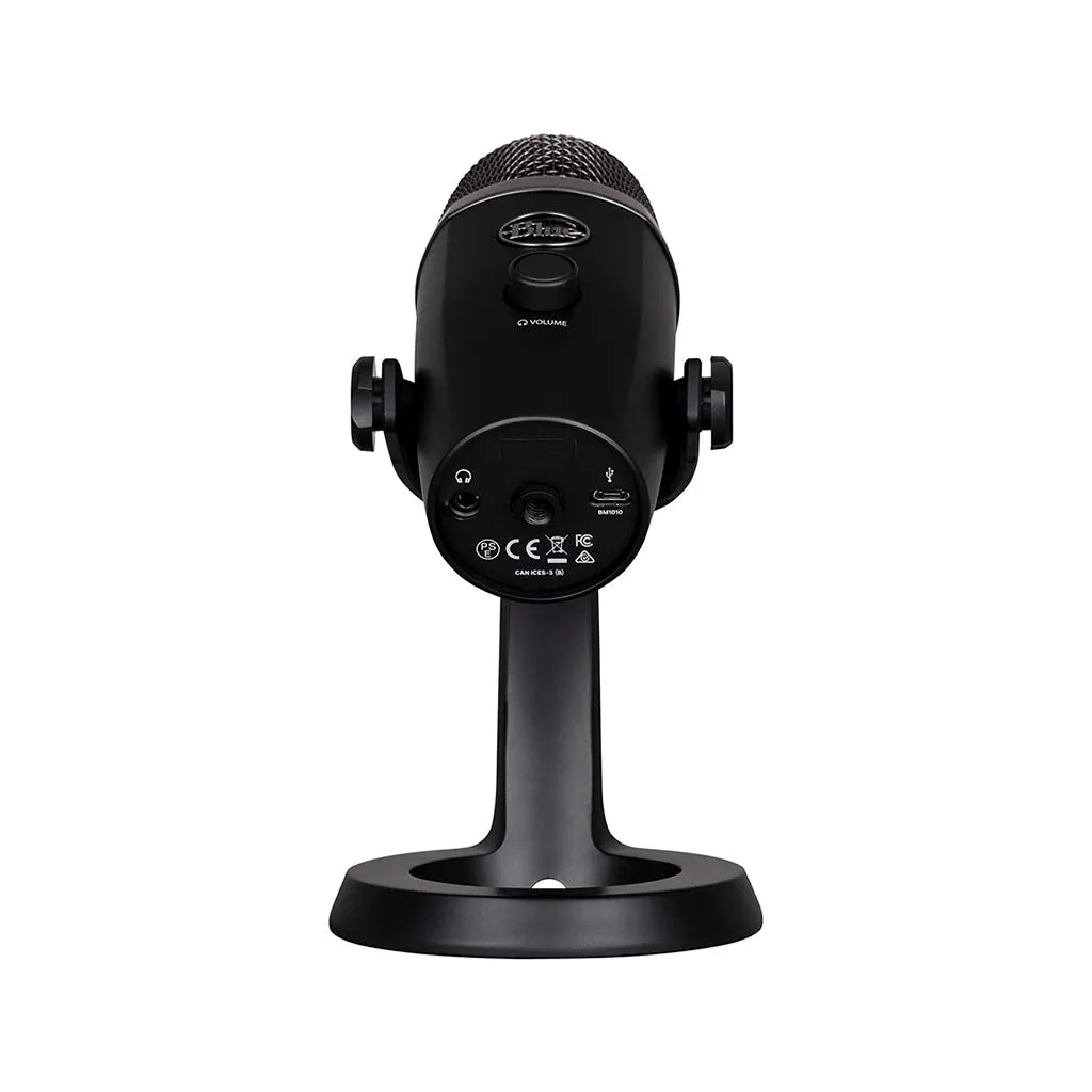 Blue Yeti Nano Multi-Pattern USB Condenser Microphone, Blackout - Model 988-000502