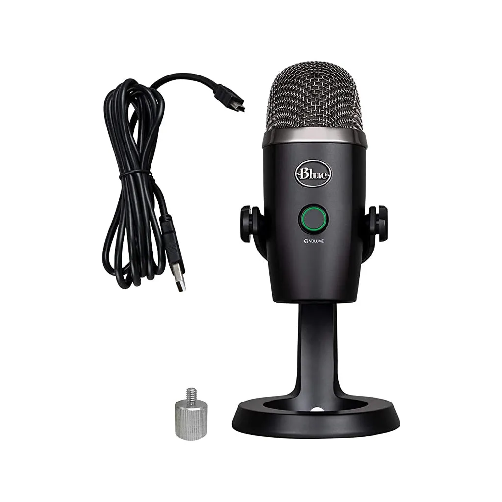 Blue Yeti Nano Multi-Pattern USB Condenser Microphone, Blackout - Model 988-000502
