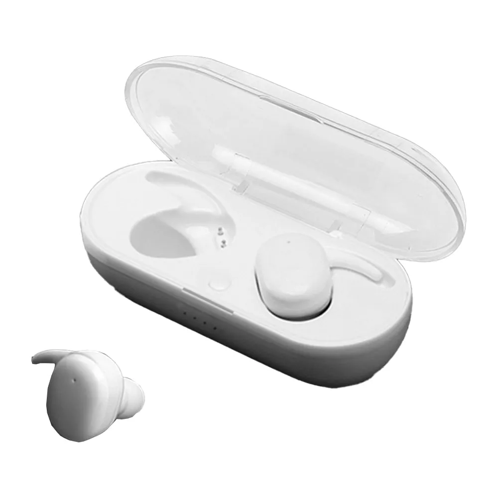 Bluetooth 5.0 Wireless Headphones TWS Earphones In Earbuds With Charging Case White