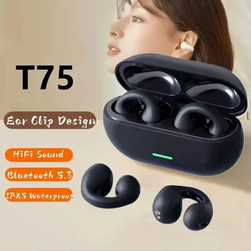 Bluetooth 5.3 Bone Conduction Headphones T75