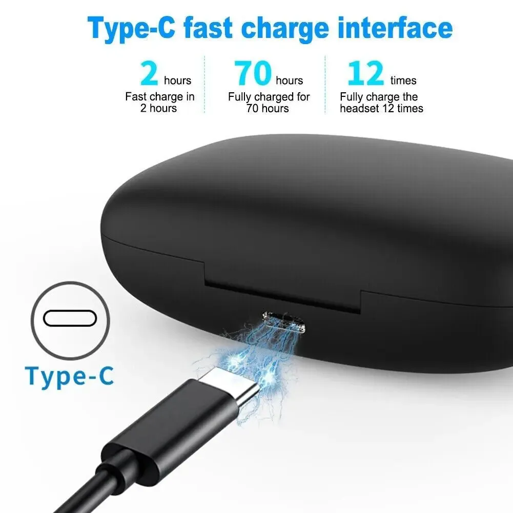 Bluetooth Headset TWS 5.0 Wireless Earphones Earbuds Headphones Stereo